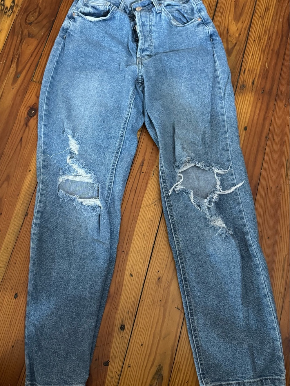 wild fable Light Wash Distressed Boyfriend Jeans